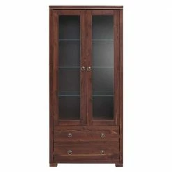 80x178x40 Vitrine Mit 2 Schubladen - Luvin
