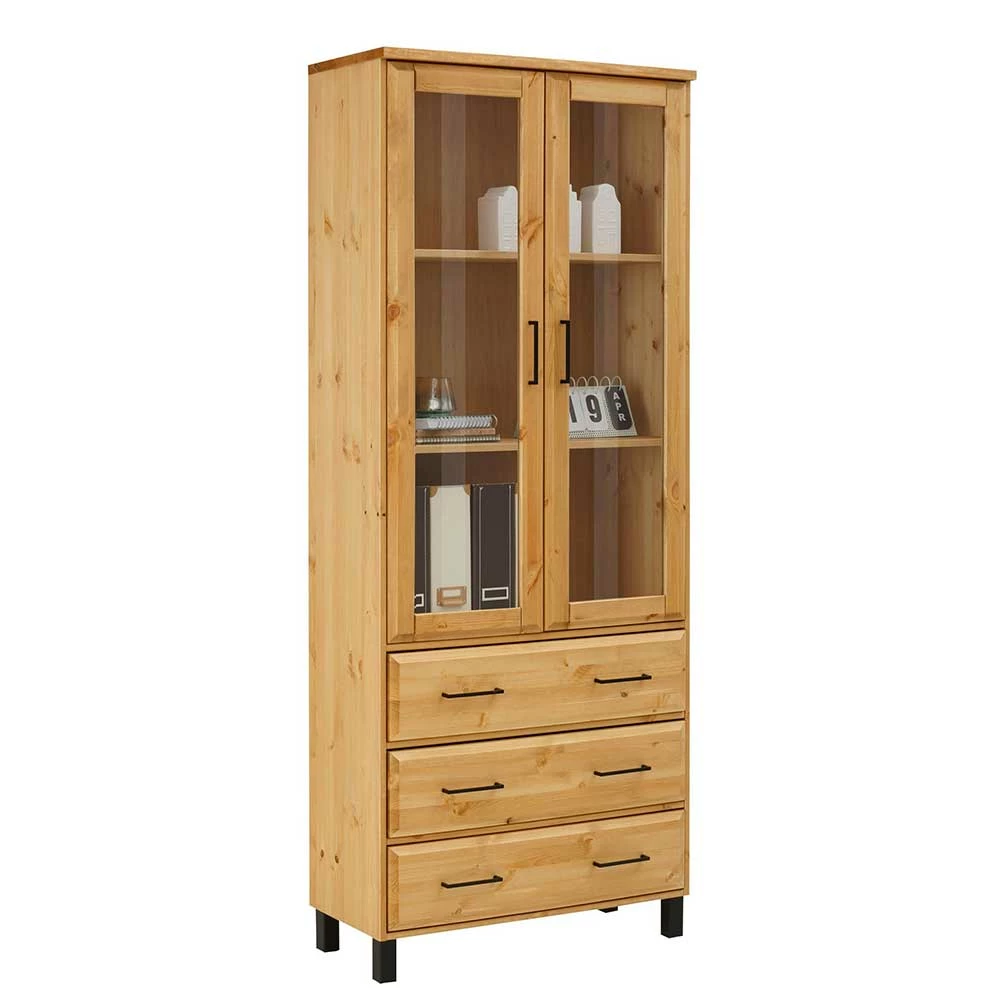 80x198x37 Vitrinenschrank Mit Drei Schubladen - Ploiesti – Bild 2