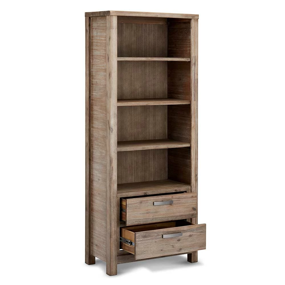 80x200x40 Cm Standregal Mit 2 Schubladen - Nurelia – Bild 3