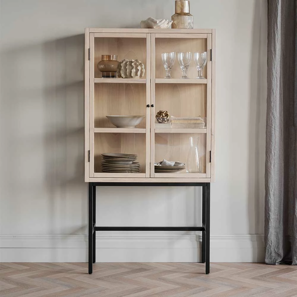 85x160x36 Moderne Vitrine Mit Bodenfreiheit - Aldienda – Bild 2