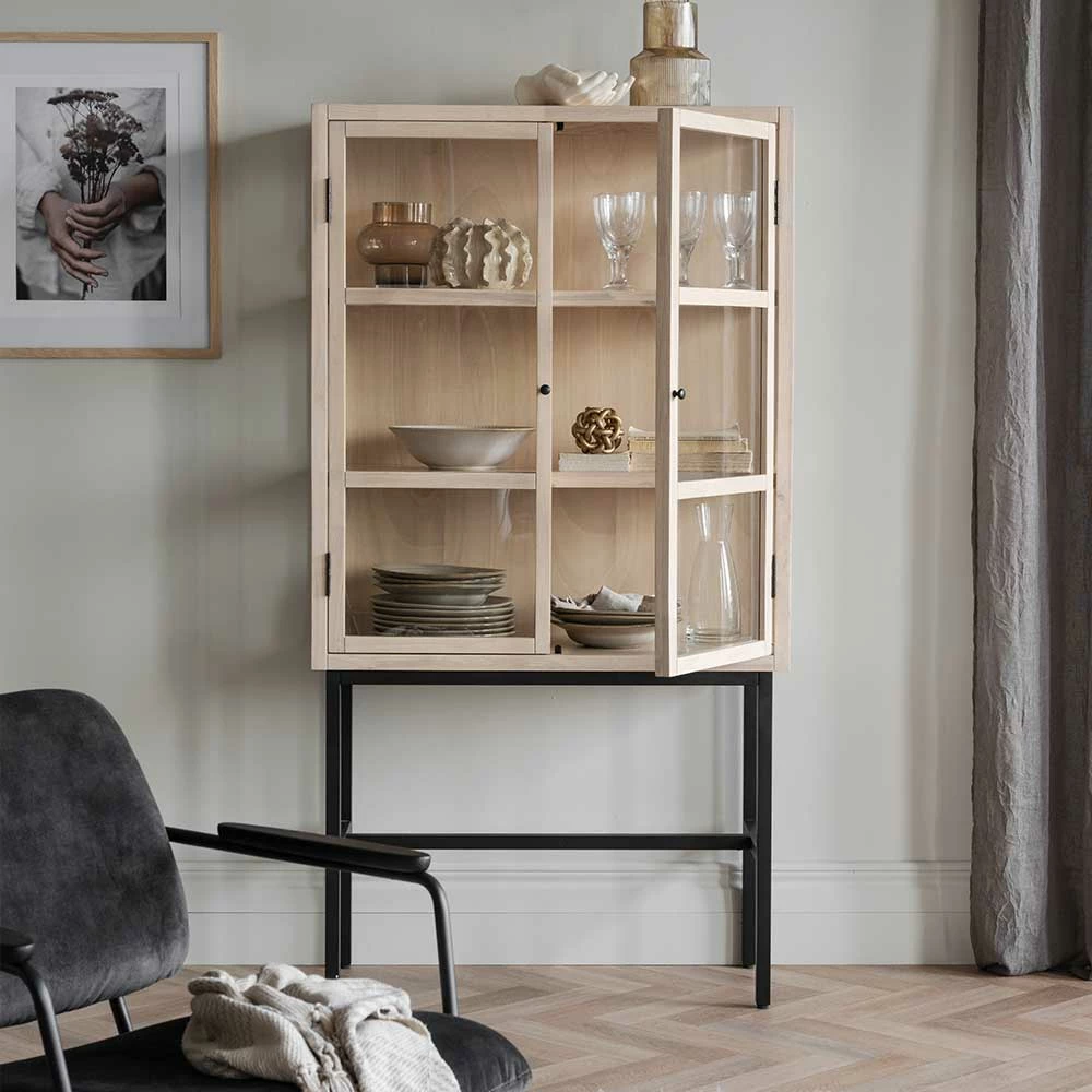 85x160x36 Moderne Vitrine Mit Bodenfreiheit - Aldienda – Bild 3