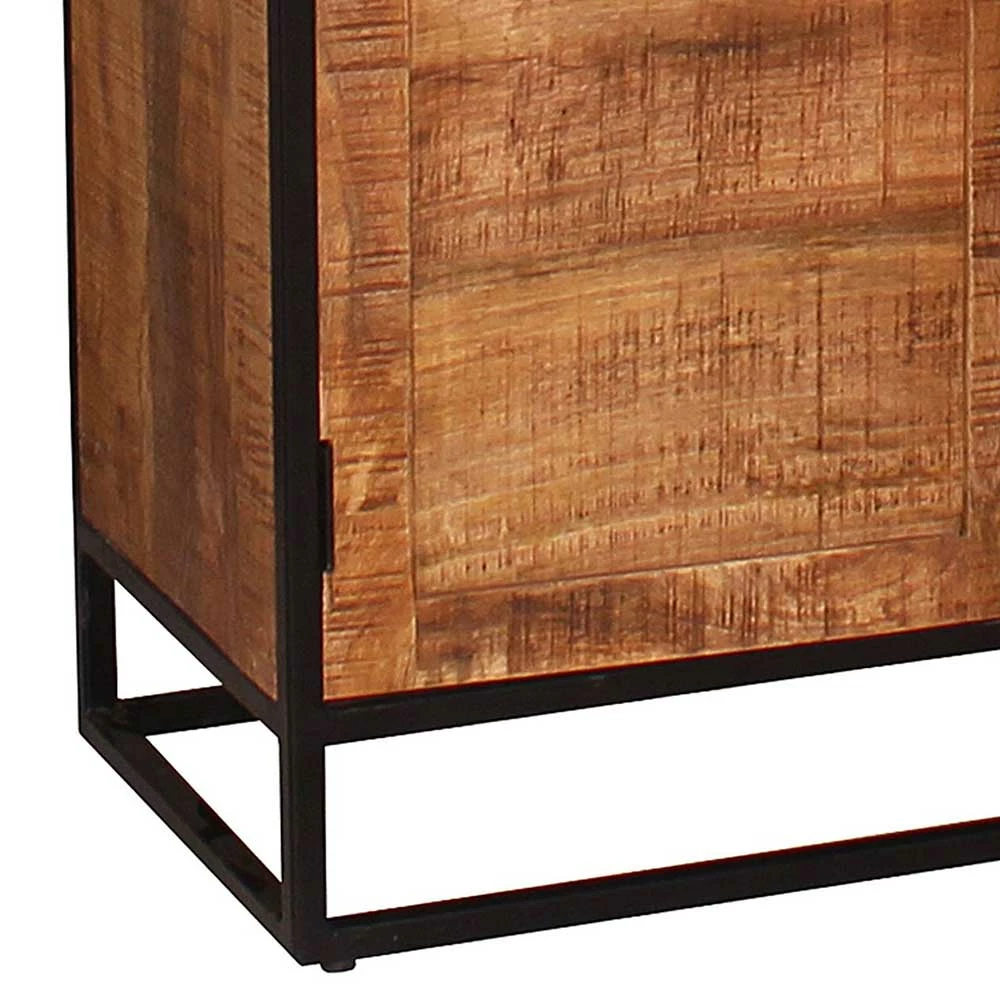 90x180x40 Rustikaler Vitrinenschrank Mit Stauraum - Evradon – Bild 4