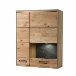 94x120x39 Hängeschrank Fürs Wohnzimmer In Eiche Bianco - Hannica