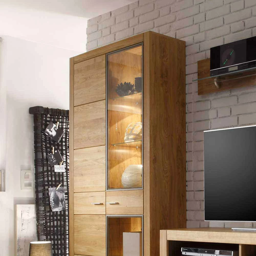 Breite Vitrine Landuva Aus Asteiche Geölt – Bild 3