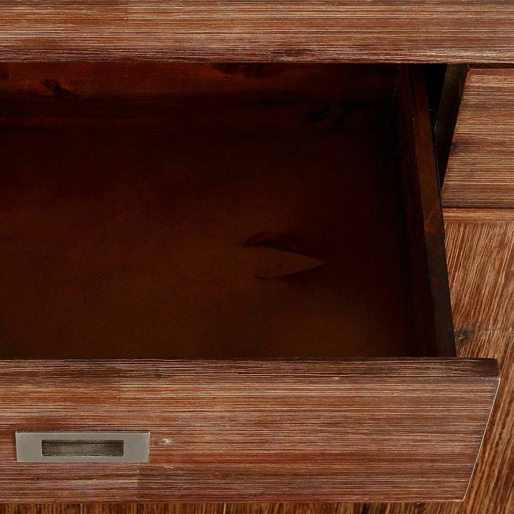 Elegantes Akazie Regal Mit Zwei Schubladen - Kelira – Bild 6