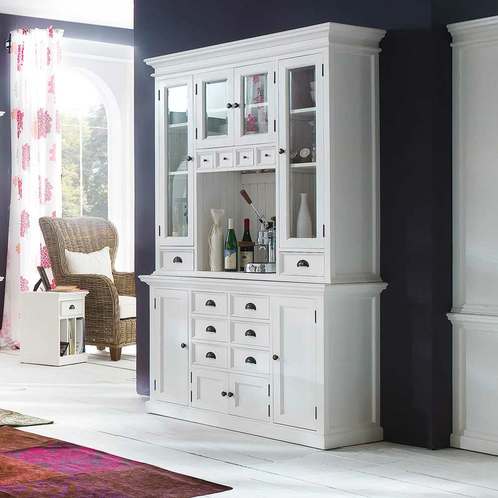 Funktioneller Buffetschrank In Weiß Venzeno Landhaus – Bild 2