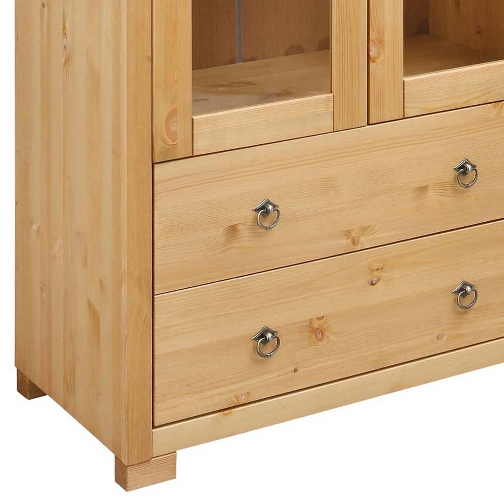 Geölte Holz Vitrine In Kiefer Natur - Vinidad – Bild 4