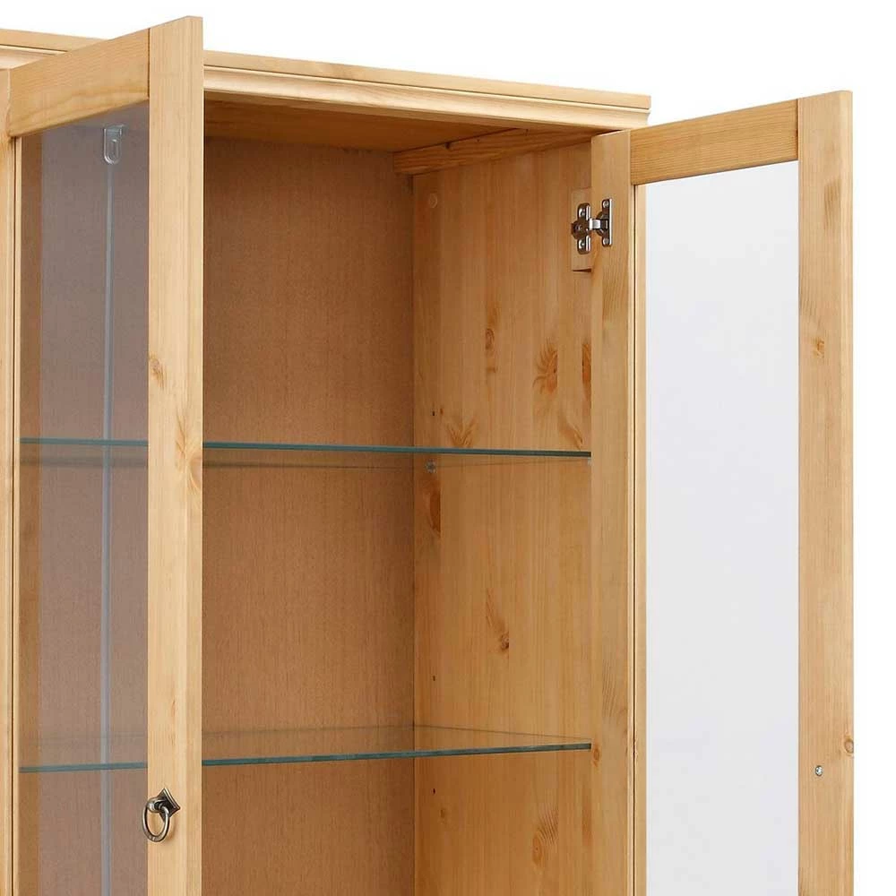 Geölte Holz Vitrine In Kiefer Natur - Vinidad – Bild 6