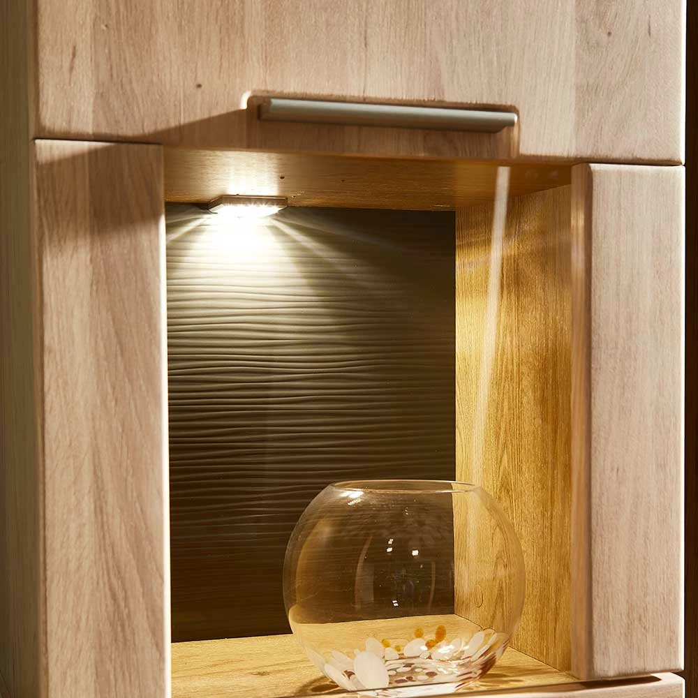 Hängende Vitrine Aus Wildeiche Massiv - Jalzico – Bild 5