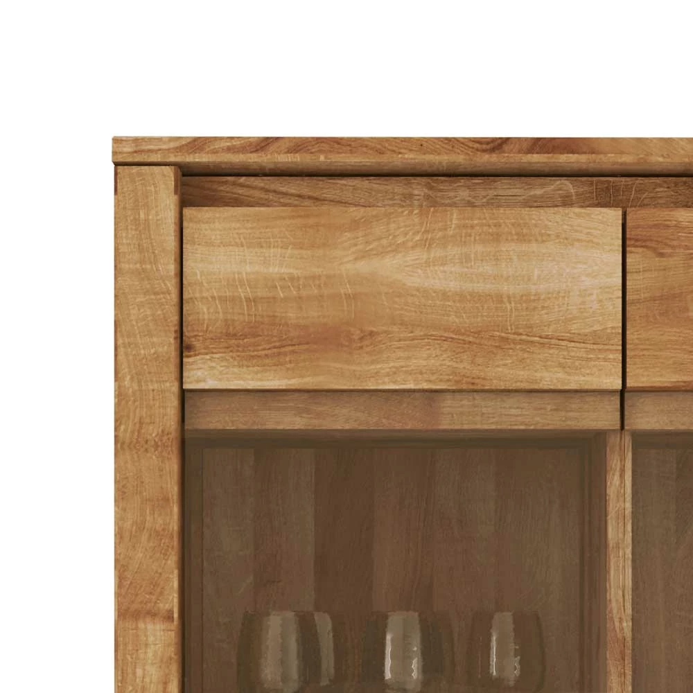Hängende Vitrine Nadalia Aus Wildeiche Massivholz – Bild 3
