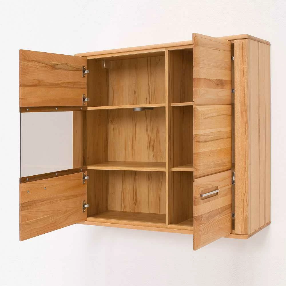 Hängevitrine Athias Aus Kernbuche Teilmassiv – Bild 4