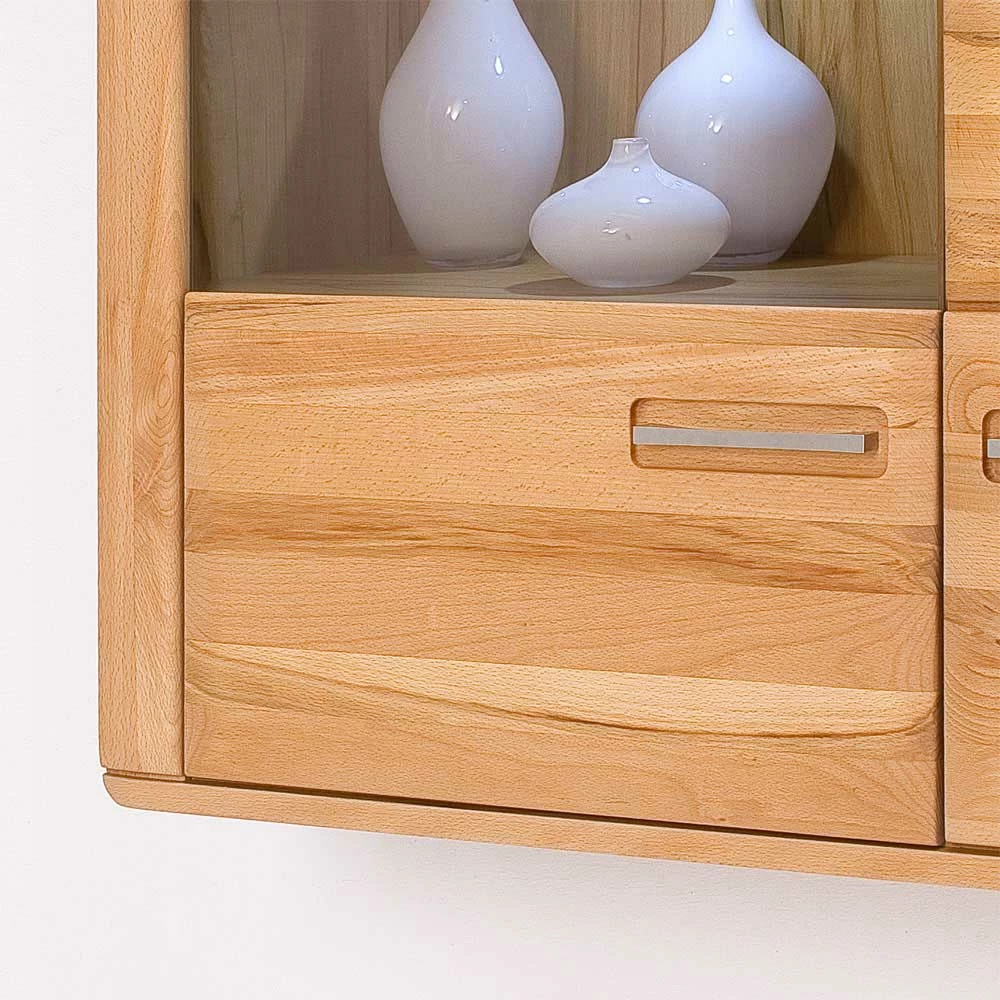 Hängevitrine Athias Aus Kernbuche Teilmassiv – Bild 5