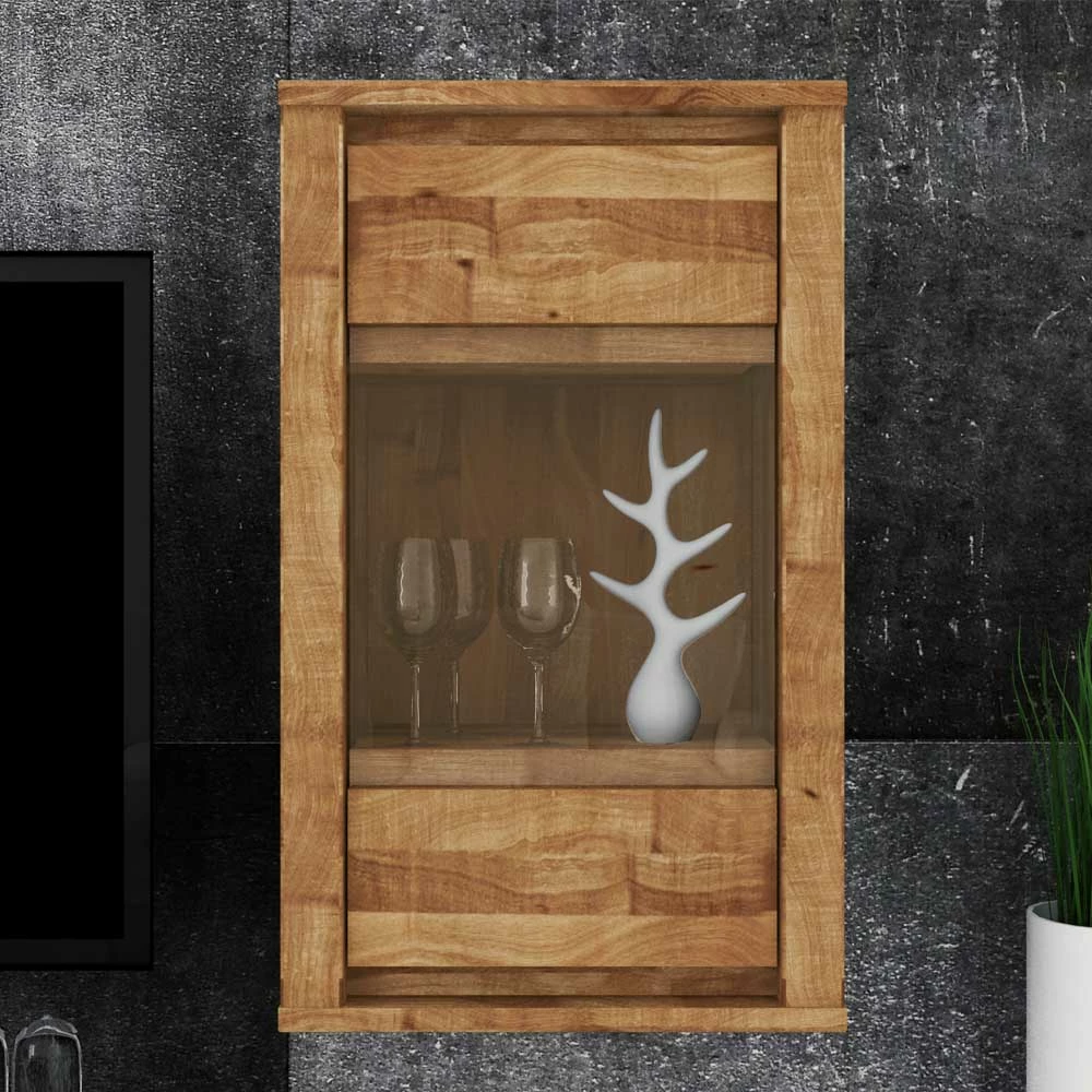 Hängevitrine Nadalia Aus Wildeiche Massivholz – Bild 2