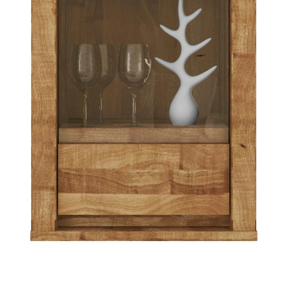 Hängevitrine Nadalia Aus Wildeiche Massivholz – Bild 4