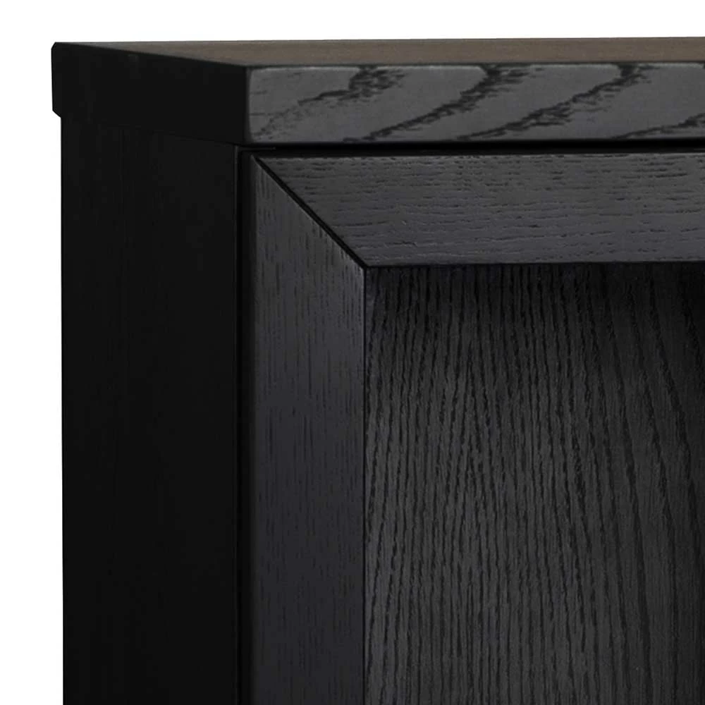 Hochwertige Design Vitrine In Schwarz - Meciva – Bild 4