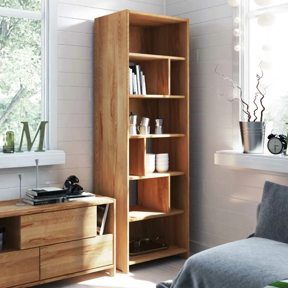 Holzregal Salomonia Aus Kernbuche Massivholz – Bild 2
