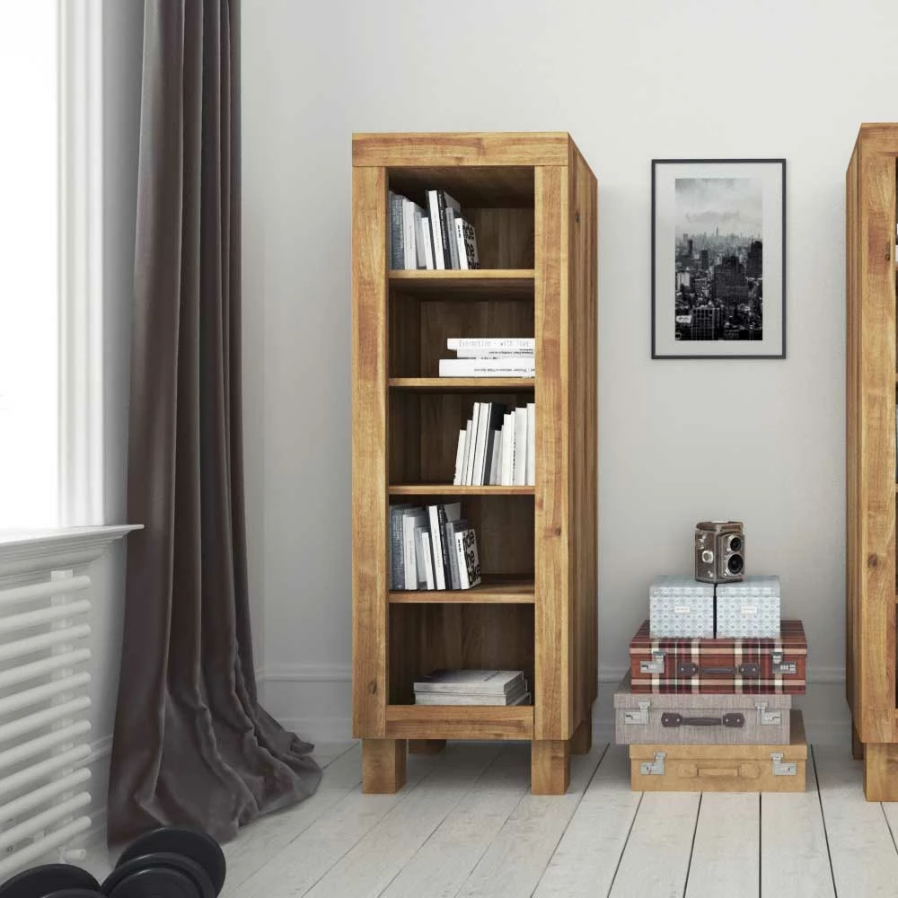 Holzregal Layulino Aus Wildeiche Massivholz – Bild 2