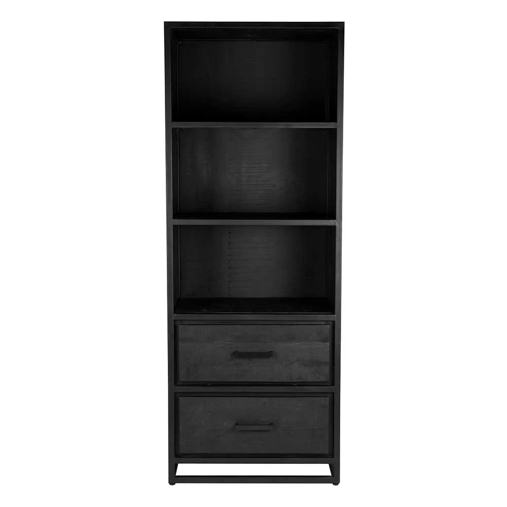 Industrial Regal In Schwarz Mit 2 Schubladen - Esturado – Bild 2