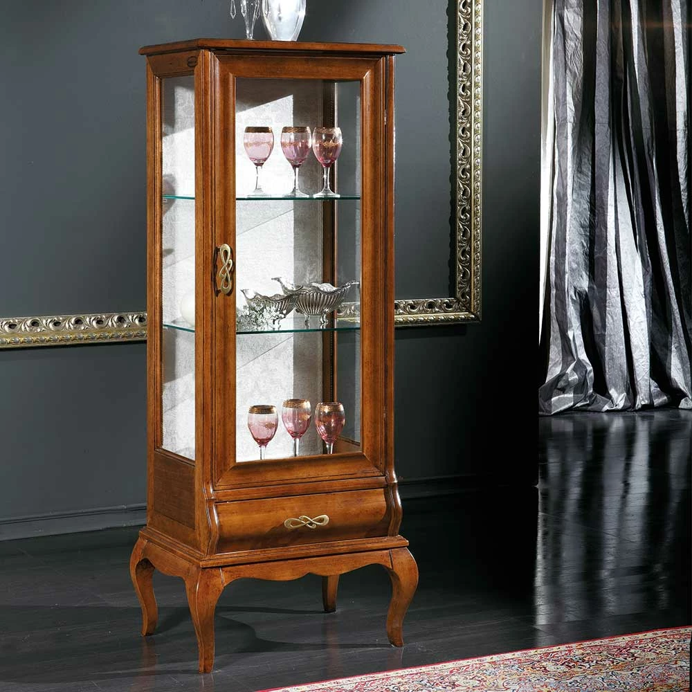 Italienische Vitrine In Nussbaumfarben - Motiz – Bild 2