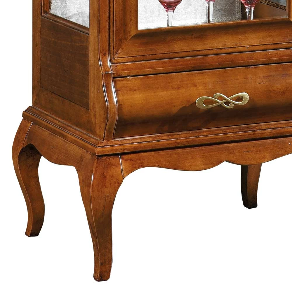 Italienische Vitrine In Nussbaumfarben - Motiz – Bild 3