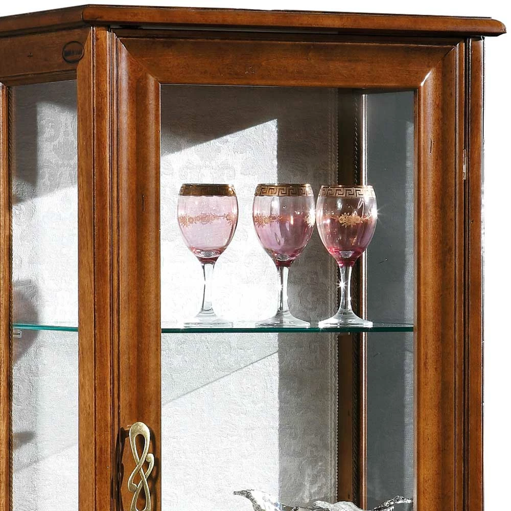 Italienische Vitrine In Nussbaumfarben - Motiz – Bild 4