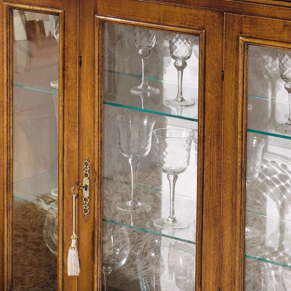 Italienischer Vitrinenschrank 107x100x46 Cm - Carlenna II – Bild 4