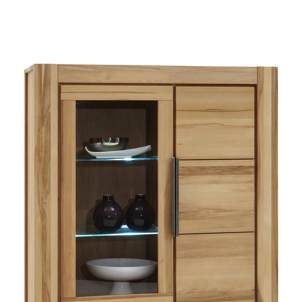 Kernbuche Vitrine Flanzios Mit Beleuchtung – Bild 3
