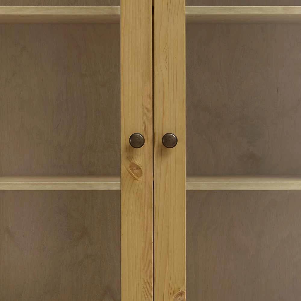 Kiefer Vitrinenschrank Geölt & Gebeizt - Jessma – Bild 5