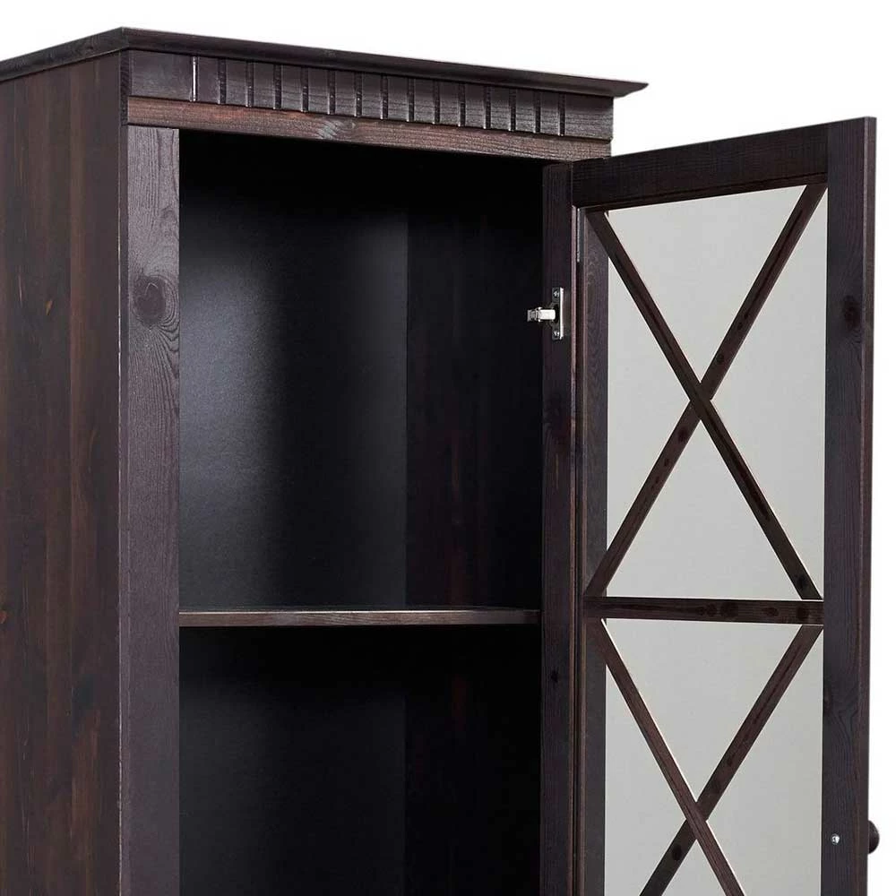 Kiefernholz Vitrine In Wenge - Saliwia – Bild 5