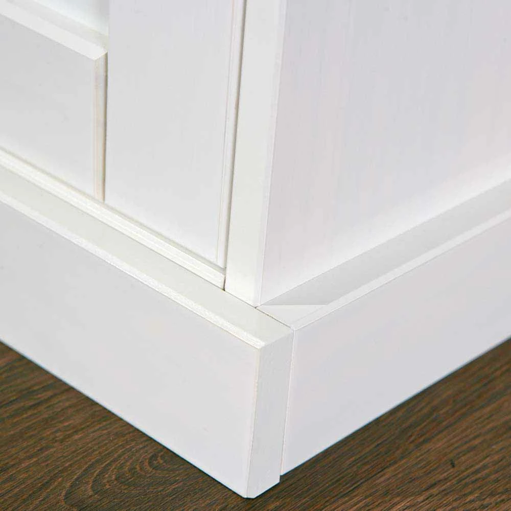 Landhaus Büfett Schrank In Weiß Mit Braun - Vatina – Bild 5