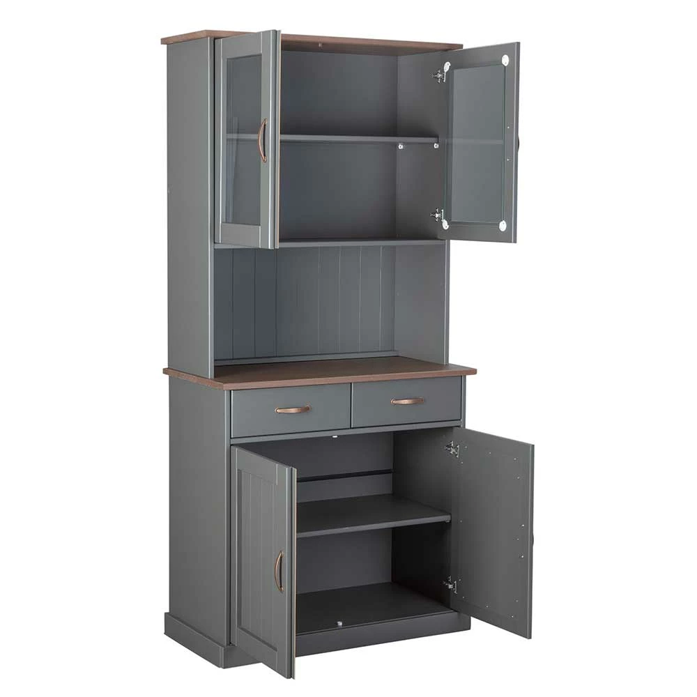 Landhaus Buffetschrank In Grau & Braun - Nepplan – Bild 3