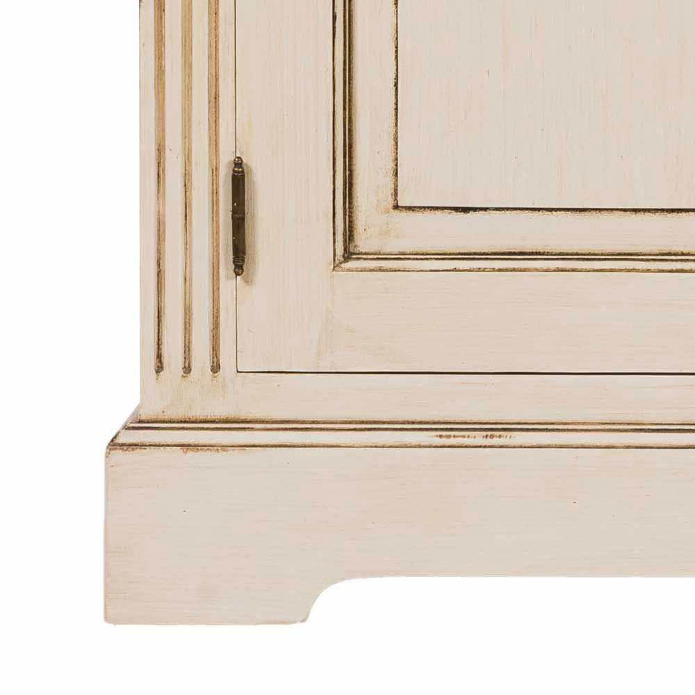 Landhaus Vitrine In Creme Weiß - Helsing – Bild 3