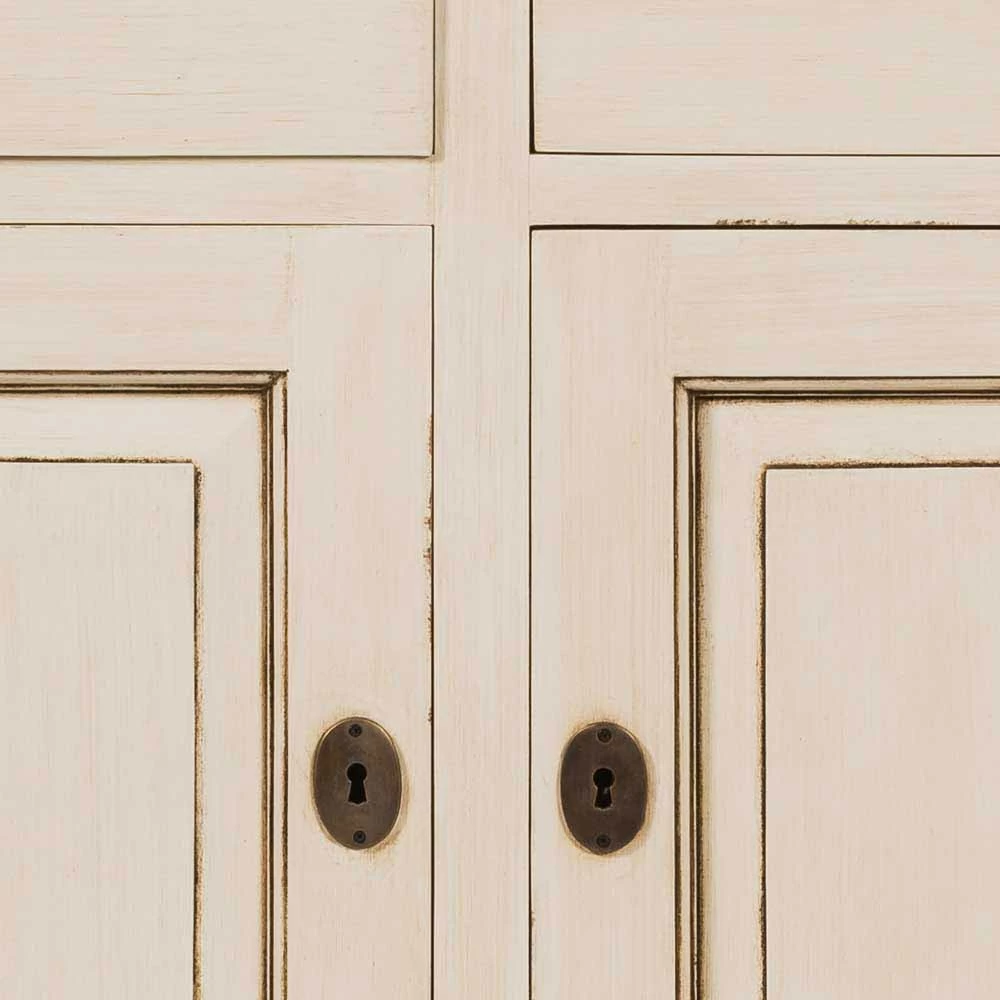 Landhaus Vitrine In Creme Weiß - Helsing – Bild 4