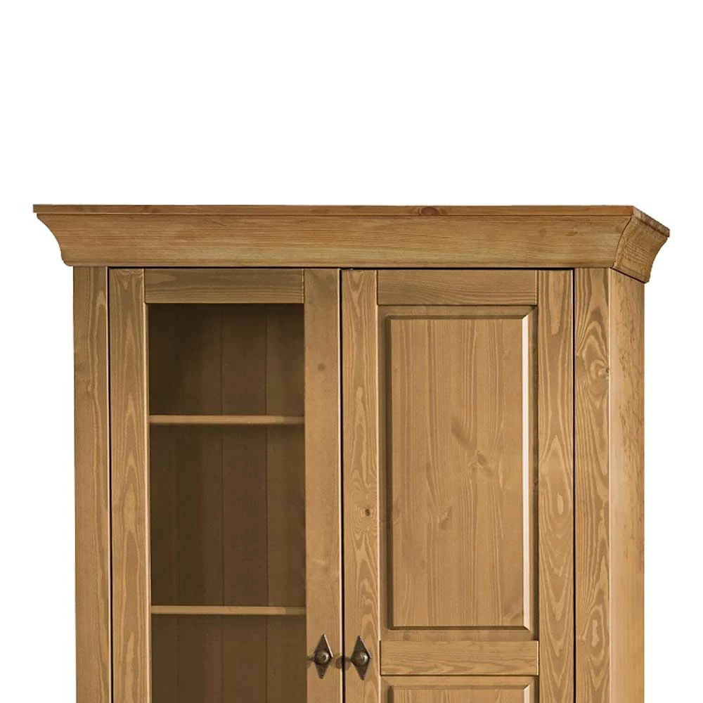 Landhaus Vitrine Piatra In Kiefer Natur Gelaugt – Bild 4