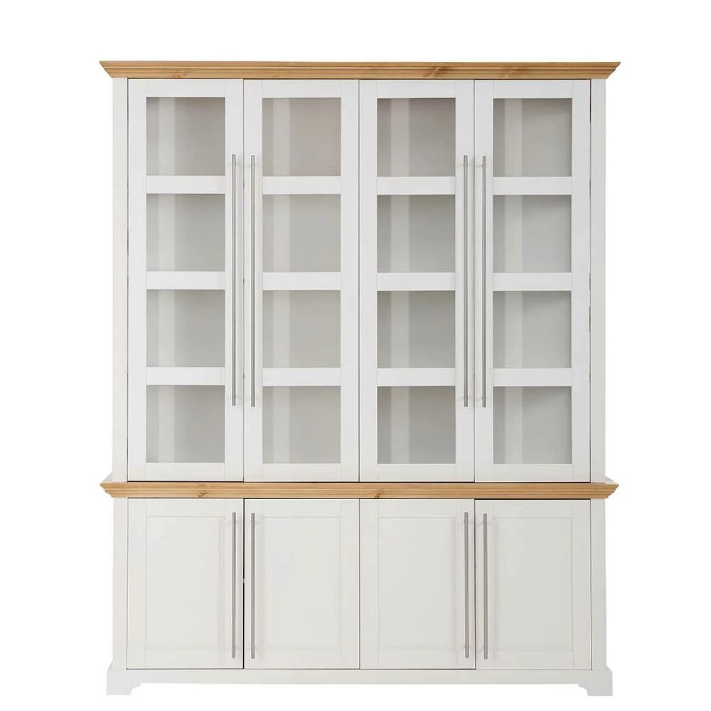 Landhaus Vitrinenschrank Mit Acht Türen - Eyzaco – Bild 3