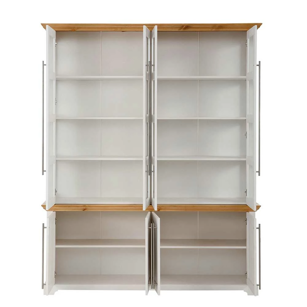 Landhaus Vitrinenschrank Mit Acht Türen - Eyzaco – Bild 4