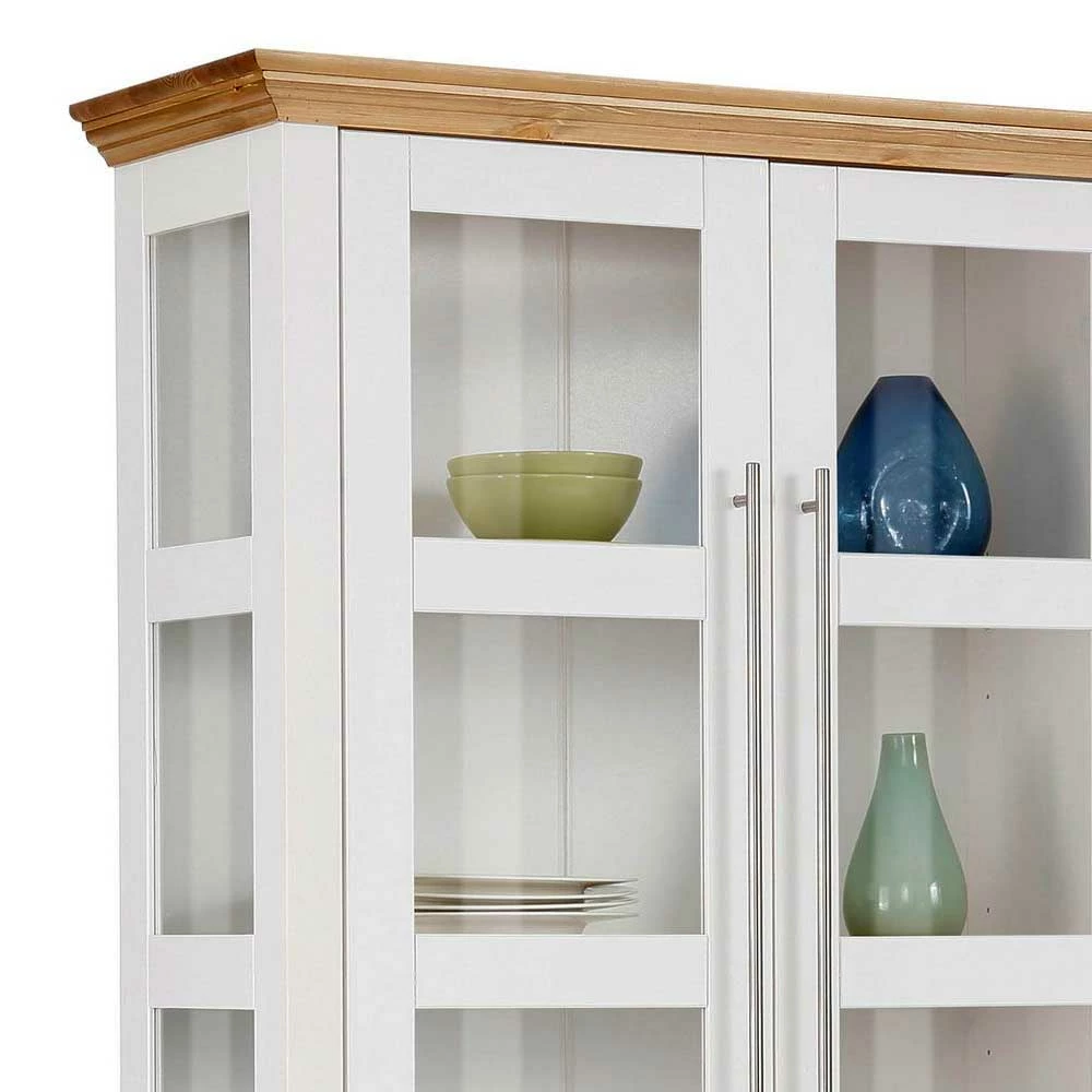 Landhaus Vitrinenschrank Mit Acht Türen - Eyzaco – Bild 5