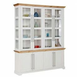 Landhaus Vitrinenschrank Mit Acht Türen - Eyzaco