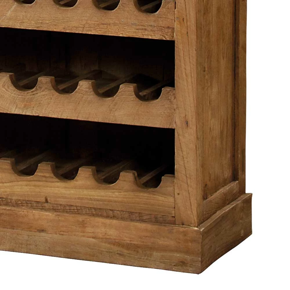 Landhaus Vitrinenschrank Pilica Mit Weinregal – Bild 2