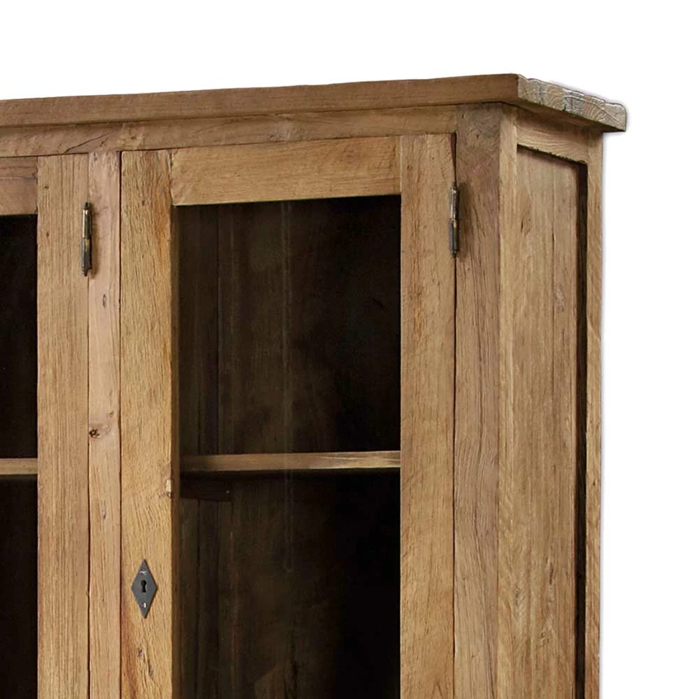 Landhaus Vitrinenschrank Pilica Mit Weinregal – Bild 6