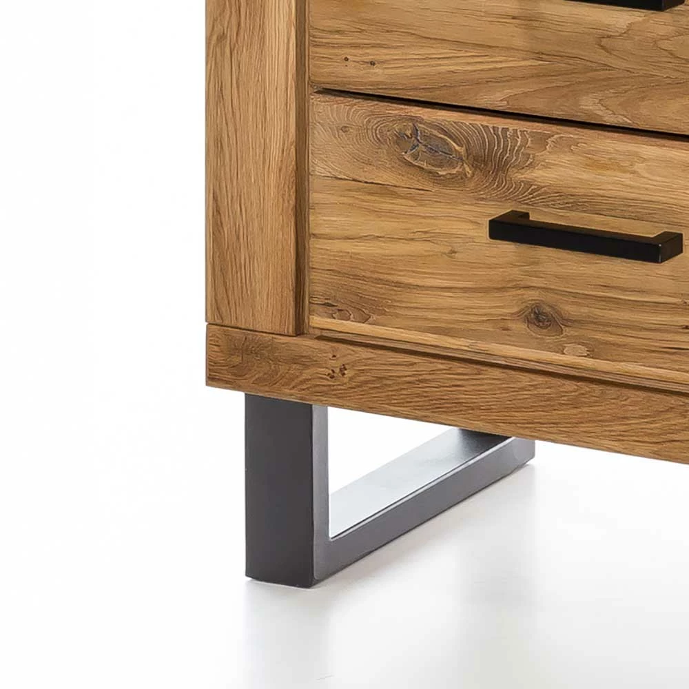 Loft Vitrine In Eiche Teilmassiv - Arello – Bild 3