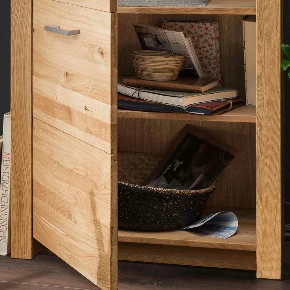 Massive Holzvitrine Aus Geölter Wildeiche - Loitons – Bild 5