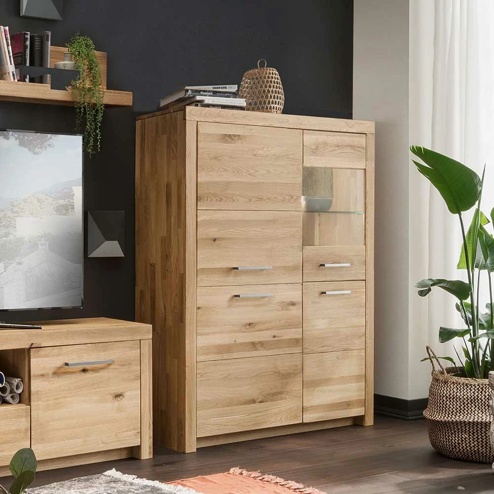 Massives Highboard Mit Vier Türen - Loitons – Bild 6