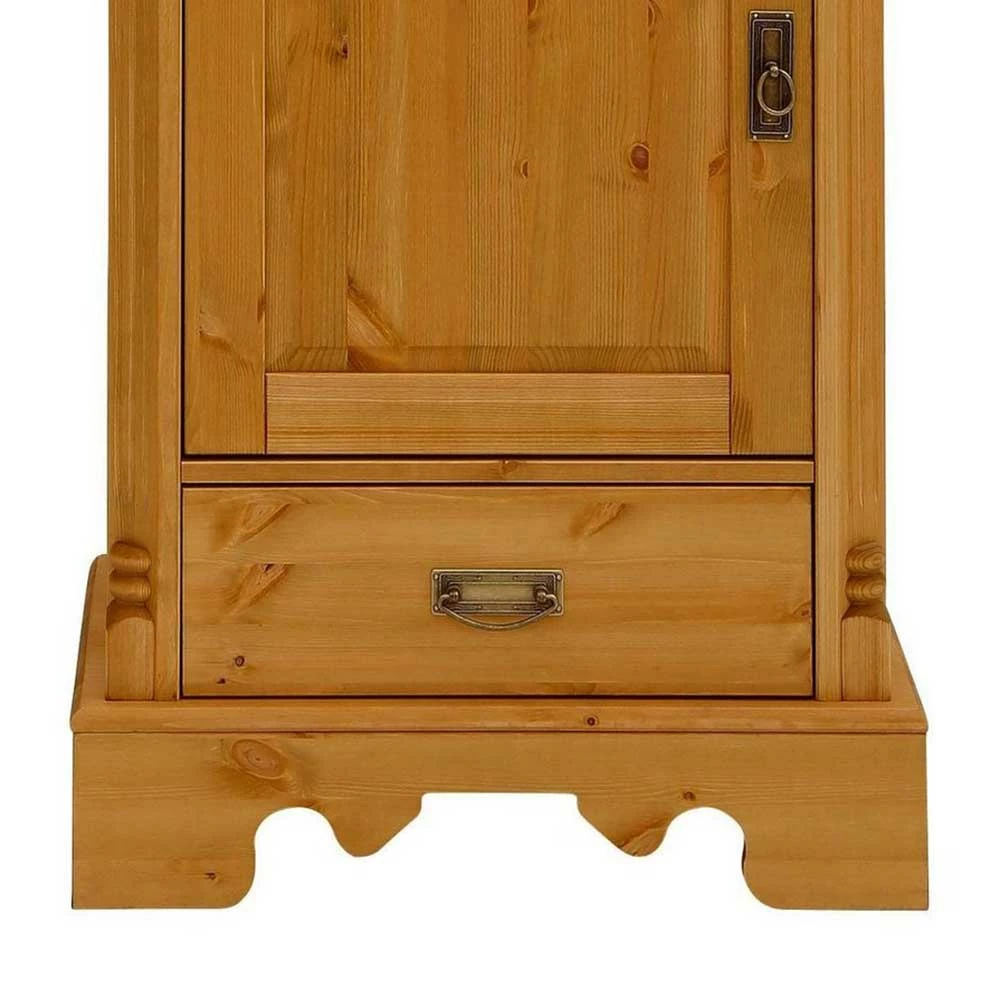 Massivholz Landhausvitrine Gebeizt & Geölt - Fausanda – Bild 4