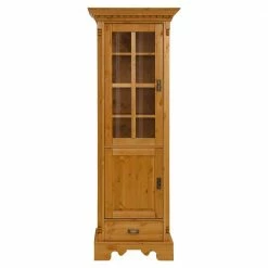 Massivholz Landhausvitrine Gebeizt & Geölt - Fausanda