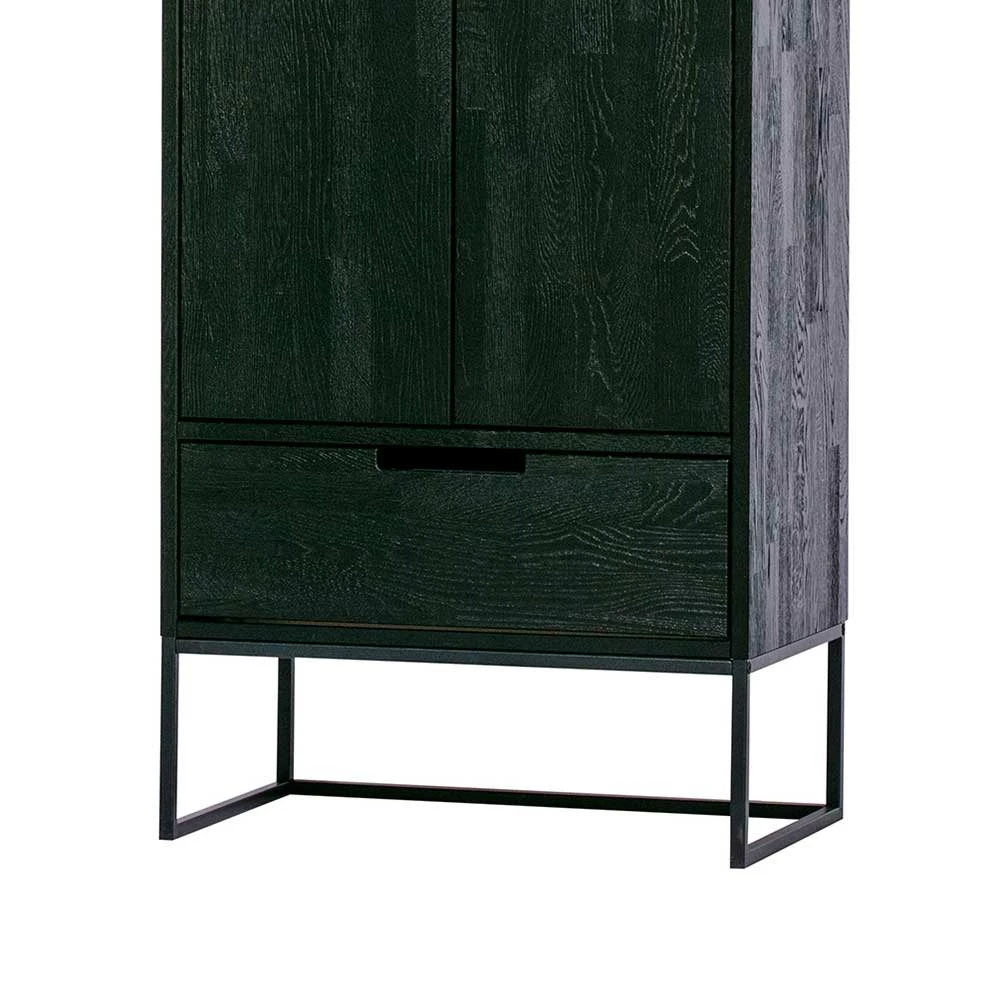 Massivholz Schrank In Schwarz - Axinta – Bild 6