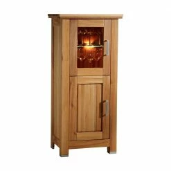 Massivholz Vitrine Jassona Aus Kernbuche Geölt