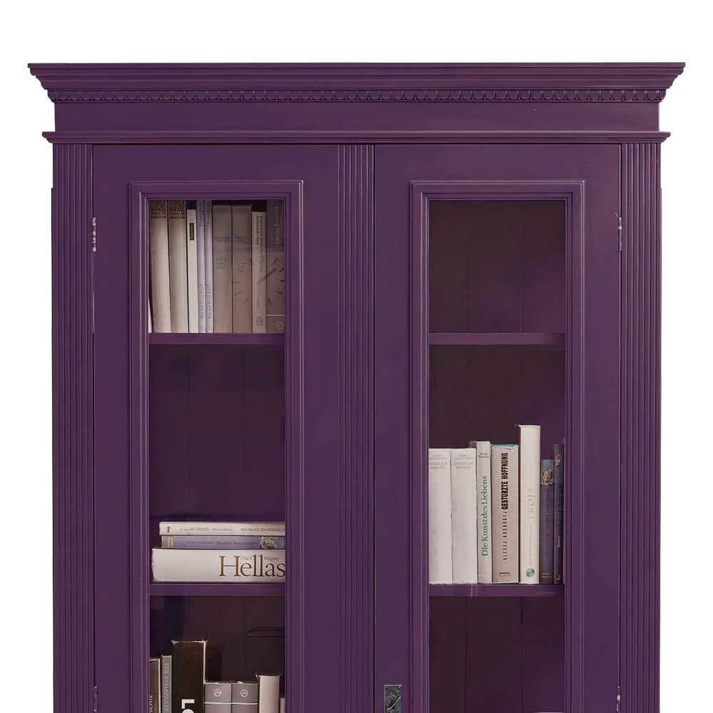 Massivholz Vitrine Siza In Violett – Bild 4