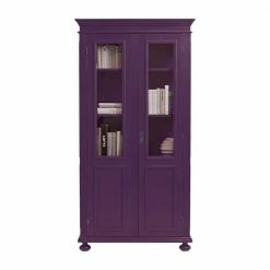Massivholz Vitrine Siza In Violett