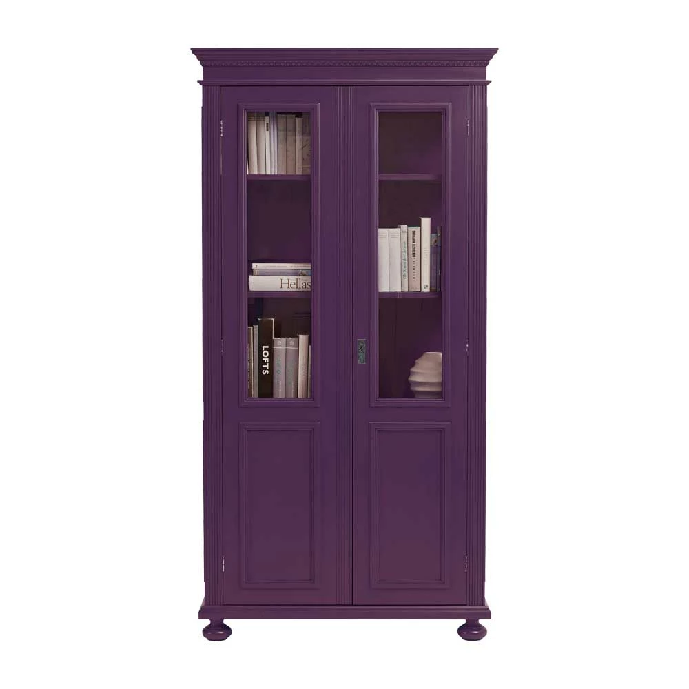 Massivholz Vitrine Siza In Violett